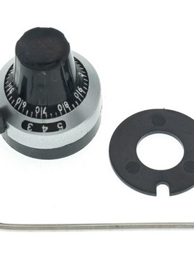 Knob For 3590S Potentiometer 6.35mm Precise Dial Lockable Ha