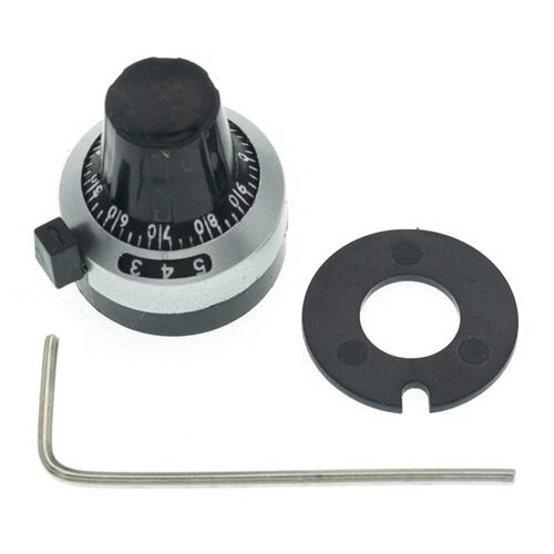 Knob For 3590S Potentiometer 6.35mm Precise Dial Lockable Ha