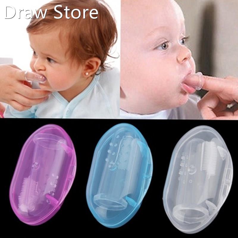 Lollipop Baby Deciduous Tooth Brush Tongue Cleaner Child To