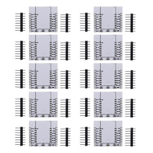 10 x ESP8266 WiFi Module Breakout Board / Adapter Plate for