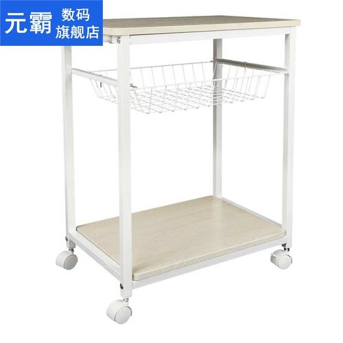 3-Tier Rolling Utility Cart Storage Rack Organizer with Whee