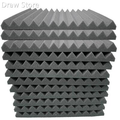 2020 New 12Pcs Acoustic Foam Panel Sound Stop Absorption Spo