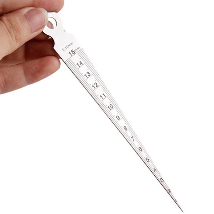 1-15mm Stainless Steel Taper Gauge Feeler Gap Hole Measuring
