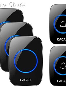 CACAZI AC Wireless Doorbell 100 240V Waterproof Door Bell 3
