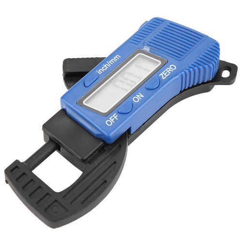 Portable Digital Thickness Gauge Paper Jewelry Meter with La