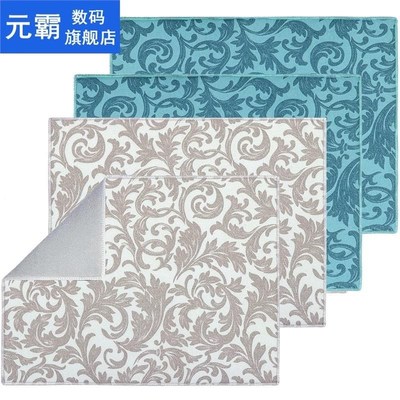 4 Pack Dish Drying Mat Absorbent Reversible Microfiber Dryin