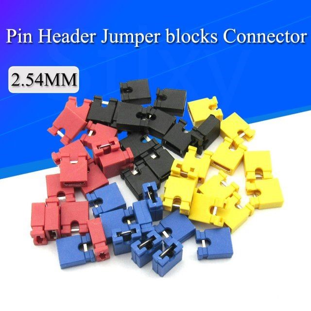 100PCS Pitch 2.4mm Pin Header jumper shorted cap & Heade