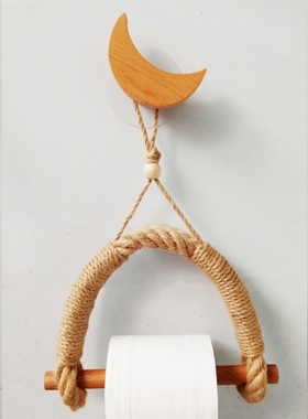Childlike Roll Paper Holder Towel Hanging Rope Rack Wall Mou