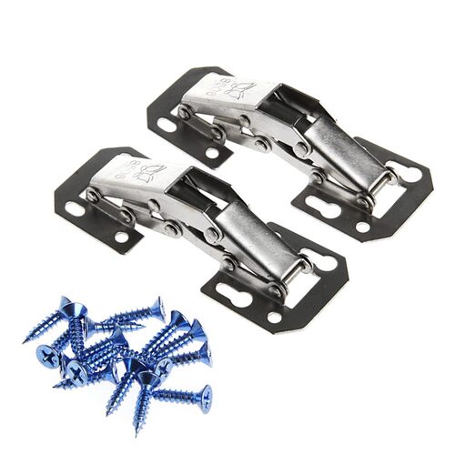 2Pcs Easy Mount 90 Degree Concealed Kitchen Cabinet Cupboar