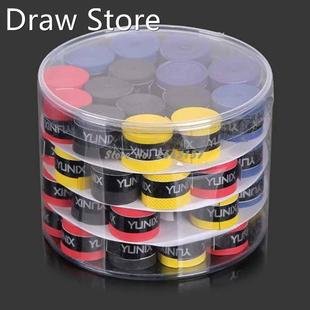 60pcs White Coated Anti-slip Tennis Overgrips Badminton Grip