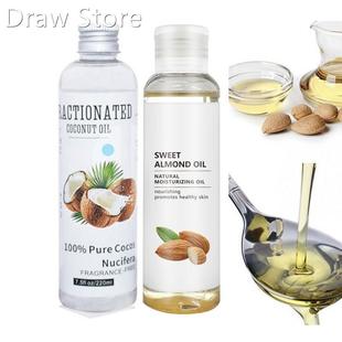 100% Pure Organic Sweet Almond Oil Cold Pressed Coconut Oil