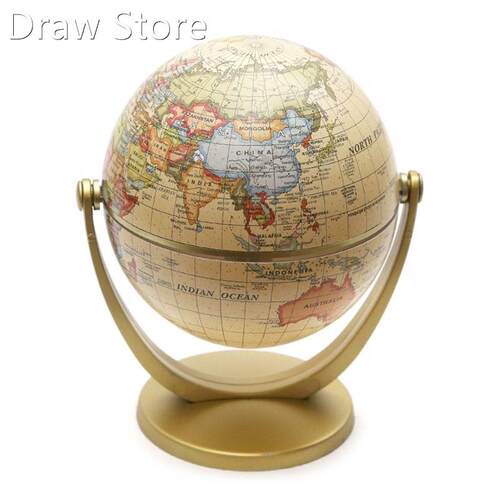 Vintage English Edition Globe World Map Decoration Earth Gl