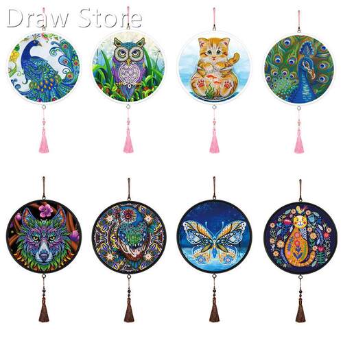 New Design Mural Tassels Diamond Painting With Round Frame