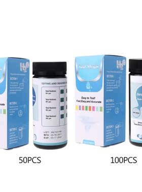 50/100 Pcs Water Complete Hardness Test Strip Excellent Test