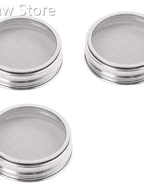 Set Of 3 Stainless Steel Sprouting Jar Lid Kit 适用于 Superb
