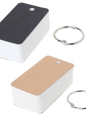 Simple DIY Index Cardboard Cover Blank Paper Card Memo Pad B