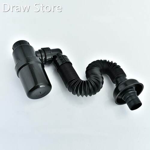 1pc Basin Sink P-type Down Pipe Drain Pipe Pop-up Anti-block