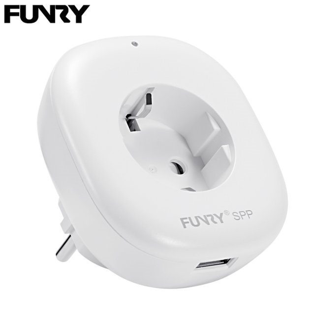 Funry SPP WiFi Smart EU Plug Socket Power Outlet with USB Sm