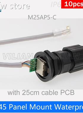 Metal Shelding iCAT5Esocket Out doorwa terproof RJ45 Pan1el