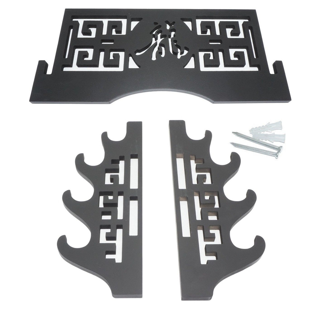 4 Layers Wall Mount Classical Hollow Out Chinese Character D