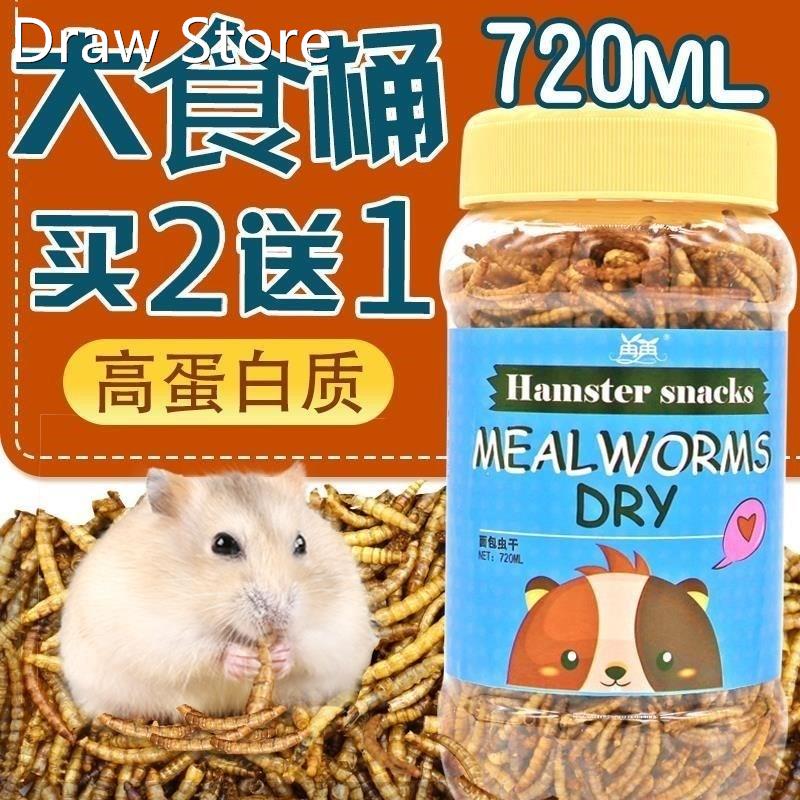 Hamster food hedgehog mealworms dry yellow powder insect