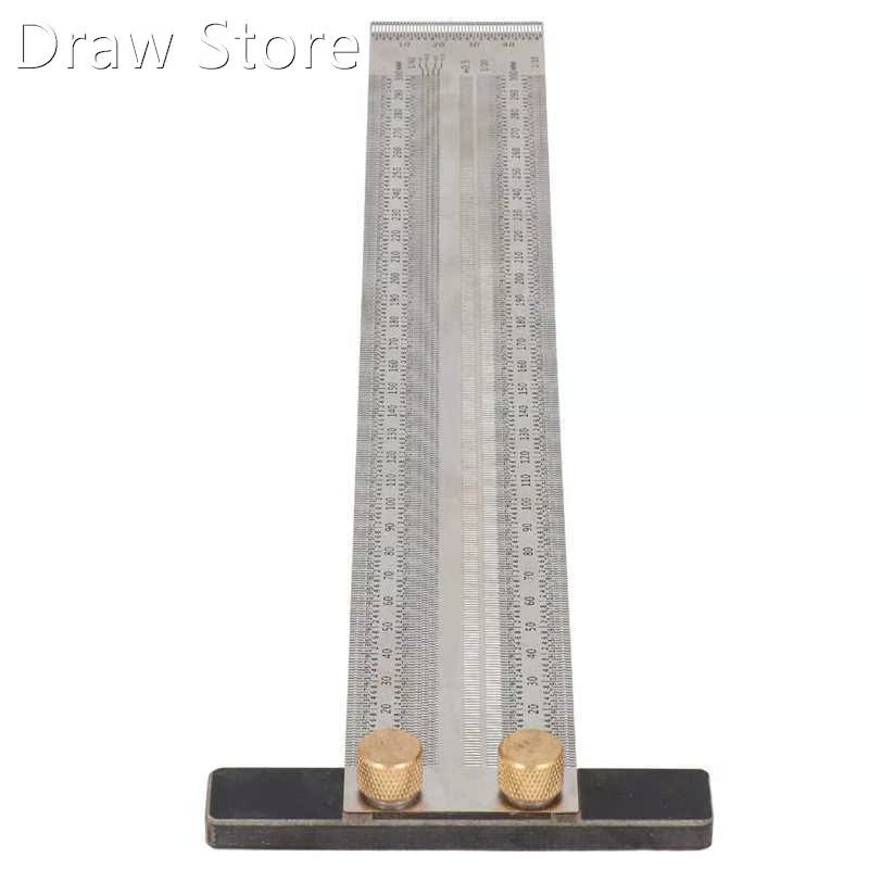 Scribing Gauge Tool 300mm T?Type Ruler Stainless Steel Gauge