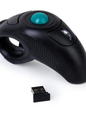 Digital 2.4GHz Wireless Trackball Mouse Ergonomic Design Fin