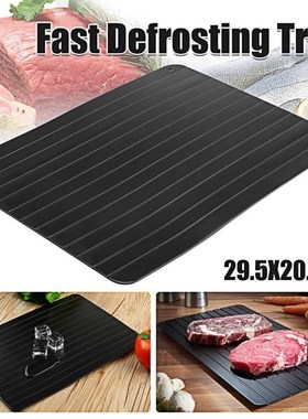 Fast Defrosting Tray Defrost Frozed Meat Food Quick Black Si