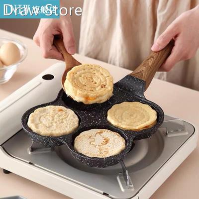 4-Hole Omelette Pan, Non-Stick, for burgers, Eggs, Ham, Panc