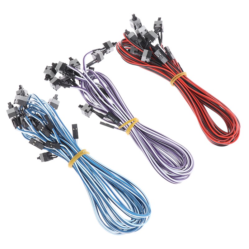 Newest 10pcs/lot Computer Host Switch Line Restarting Power
