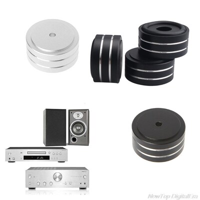 4PCS 40*20mm Machined Full Aluminum Amplifier Feet PC Chassi