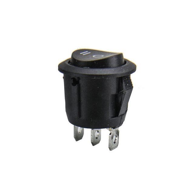 5 pcs/lot 23mm 3 Pin 250V 6A Third Gear Round Boat Switch Sn