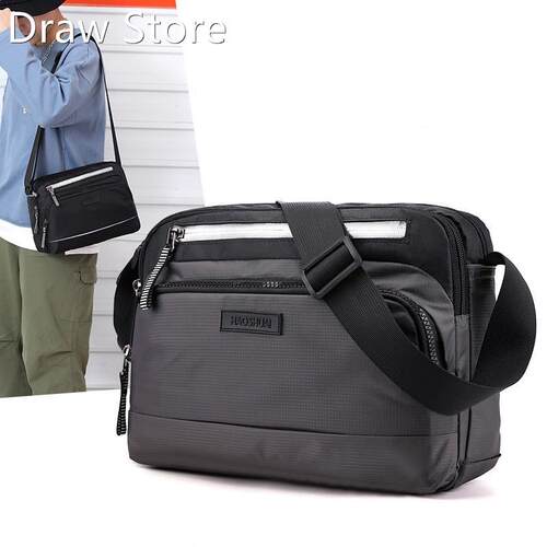 Nylon Shoulder Crossbody Bags Men Quality Messenger Bag Str