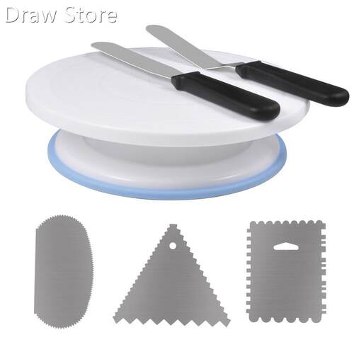 6PCs/Set Fashion Cake Decorating Turntable Rotating Cake Dou