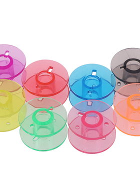10Pc/set Transparent Colorful Bobbins Spool Sewing Bobbins