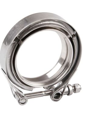 Quick Release V-band Exhaust Clamp Male Female Flanges Kit S