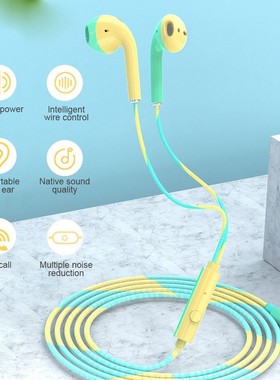 Wired Earphones 3.5mm Jack Mobile Phones Wired Earbuds with