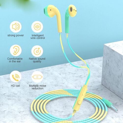 Wired Earphones 3.5mm Jack Mobile Phones Wired Earbuds with