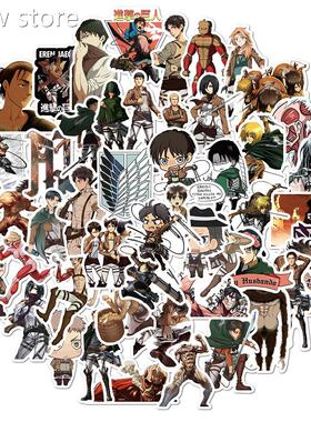 50Pcs/Set Attack n itano Anime Cartoon tic1keSrs fTor Skateb