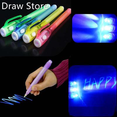 Invisible Ink Pen Creative UV Light Funny Marker Pen For Ki