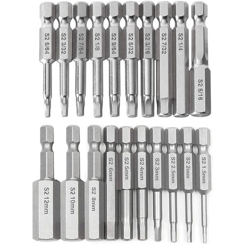 20Pcs Hex Head Wrench Drill Bit Set Shank Quick Release neti