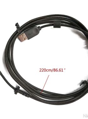 Durable Nylon USB Soft Mouse Cable Line Replacement Wire 适