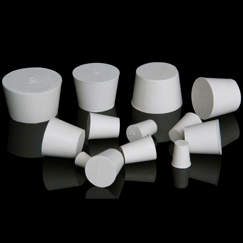 000#-14# white solid rubber stopper push-in sealing plug lab