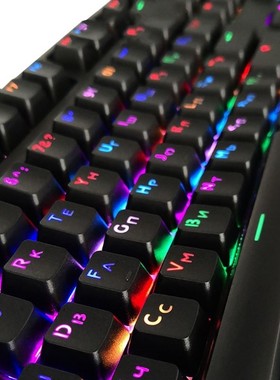 104 Keyscaps ABS Russian/PBT English Languag Keycaps Variety