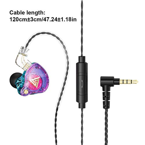 QKZ AK6 Pro Dynamic Earphones HIFI Bass Earbuds In Ear Earph