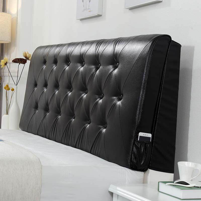 欧式黑色皮革床头靠垫防撞软包自粘榻榻米靠背靠枕贴墙木板床,居家布艺,靠垫/抱枕,淘宝优惠券,粉丝福利购,淘宝优惠卷