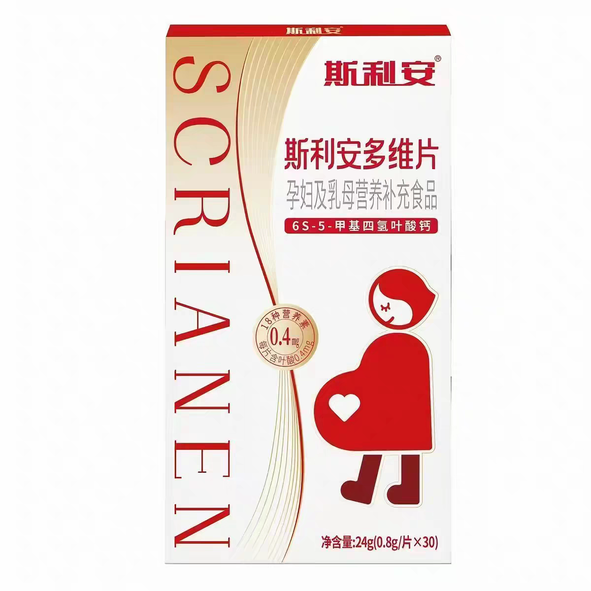 创盈金斯利安叶酸复合维
