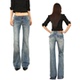 辣妹不贴腿喇叭裤 女新款 复古低腰微喇牛仔裤 @SOHOT美式