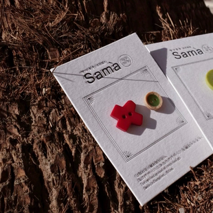 SAMA 阿登斯天葵 红色荒蛮纯质感多风格搭配异形扣