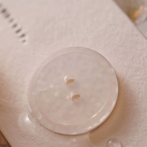 SAMA 星稀 平面内凹边薄款云端系列衍生梦幻裙装纱线点缀树脂纽扣